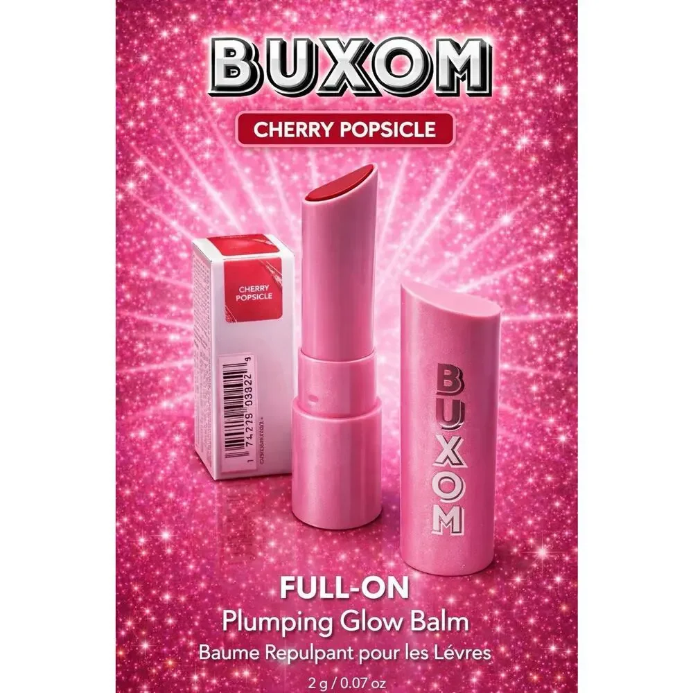 Buxom - Full On Plumping Lip Glow Balm - Shade: Cherry Popsicle - .07 oz/ 2 g